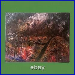 Wildfire Abstract Painting, Original Art on Canvas signed Ready To Hang