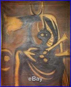 Wilfredo Lam Oil On Canvas Painting