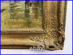 William Edward James Dean (British1884-1956) Antique 1907 oil painting, seascape