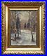 Winter-forest-landscape-w-birches-German-painter-early-20-signed-oil-painting-01-nra