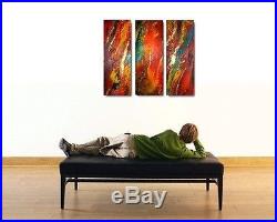 XL Set Of 4 Original Paintings On Canvas Textured Bright Modern Art C A Jasper