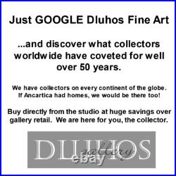 YARY DLUHOS Woman Female Figure Girl Mirror Dress Original Art Oil Painting