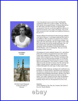 YARY DLUHOS Woman Female Figure Girl Mirror Dress Original Art Oil Painting