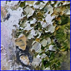 YARY DLUHOS Woman Female Figure Girl Mirror Dress Original Art Oil Painting