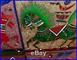 Yuri Gorbachev Original Masterpiece Painting 12 Horses oil on canvas, gold