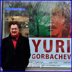 Yuri Gorbachev Original Masterpiece Painting Winter oil on canvas, gold bronze