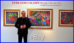Yuri Gorbachev Original Painting, Madonna, oil on canvas, gold, bronze, enamel
